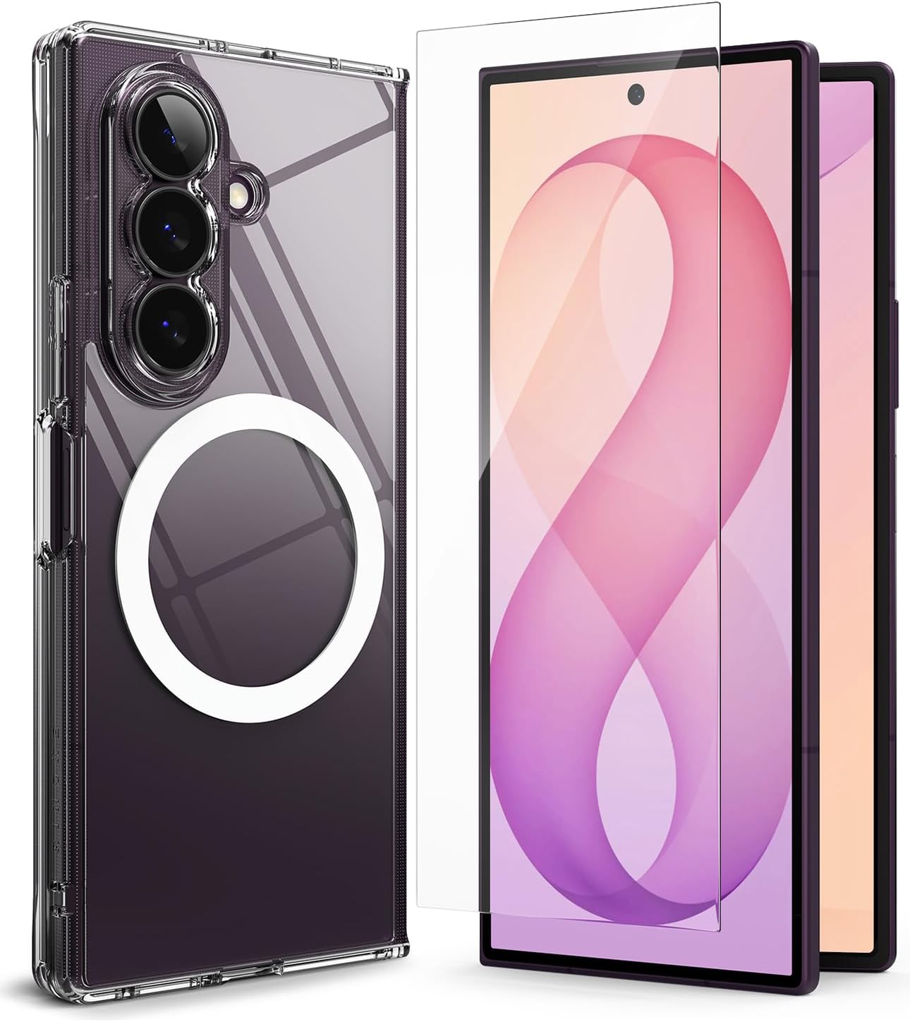 Ringke for Galaxy Z Fold 8 Ultra Case Bundle with Cover Display Protector