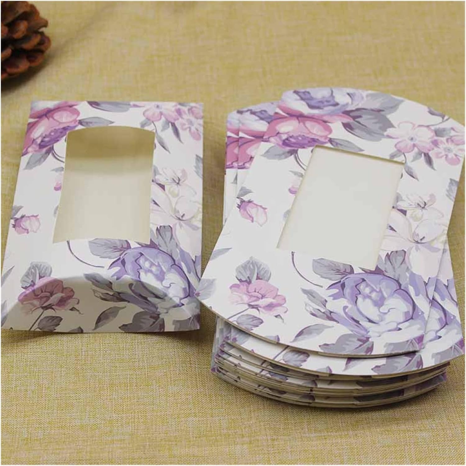 ギフト用の箱 クリスマスパーティーのためのギフトのための窓と最新の大きな枕ボックス Color Plum Bag 新生活 24 Size Gift