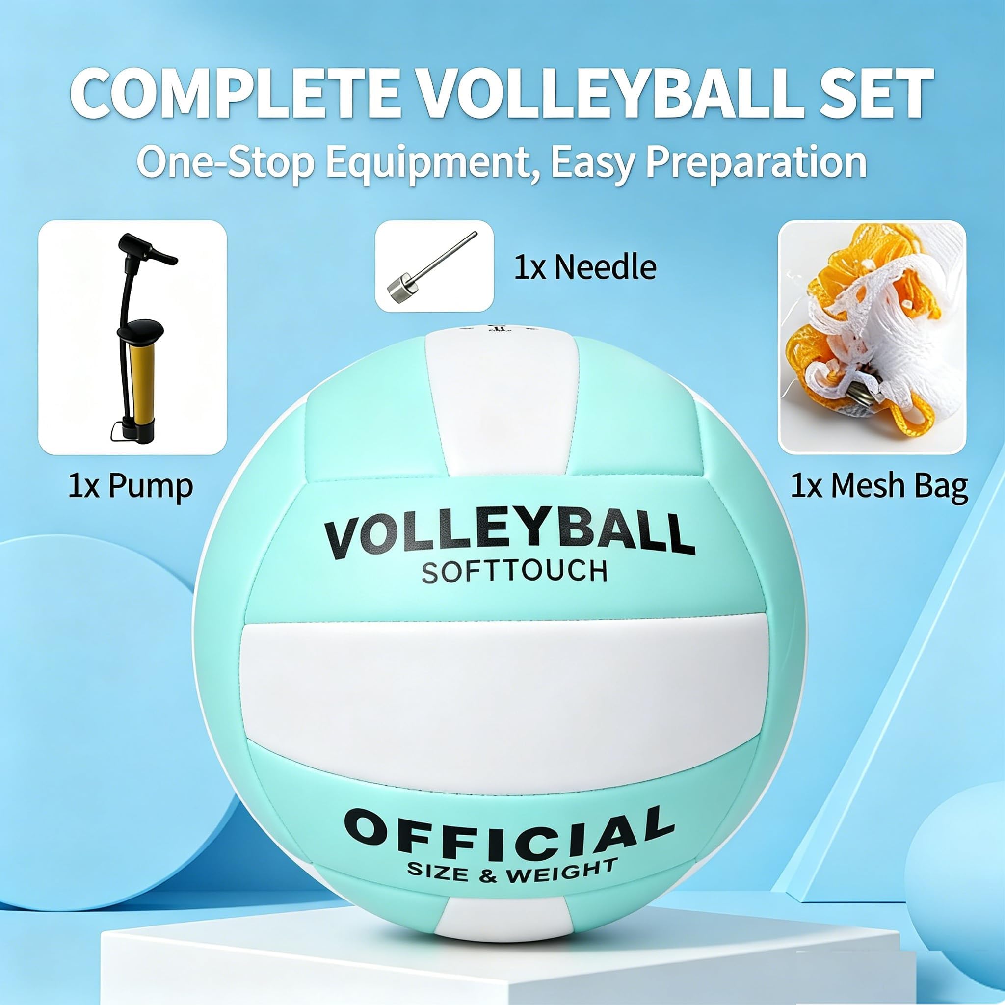 Pelota Voleibol Tacto Suave Voleibol De Playa con Bomba, Aguja y Bolsa