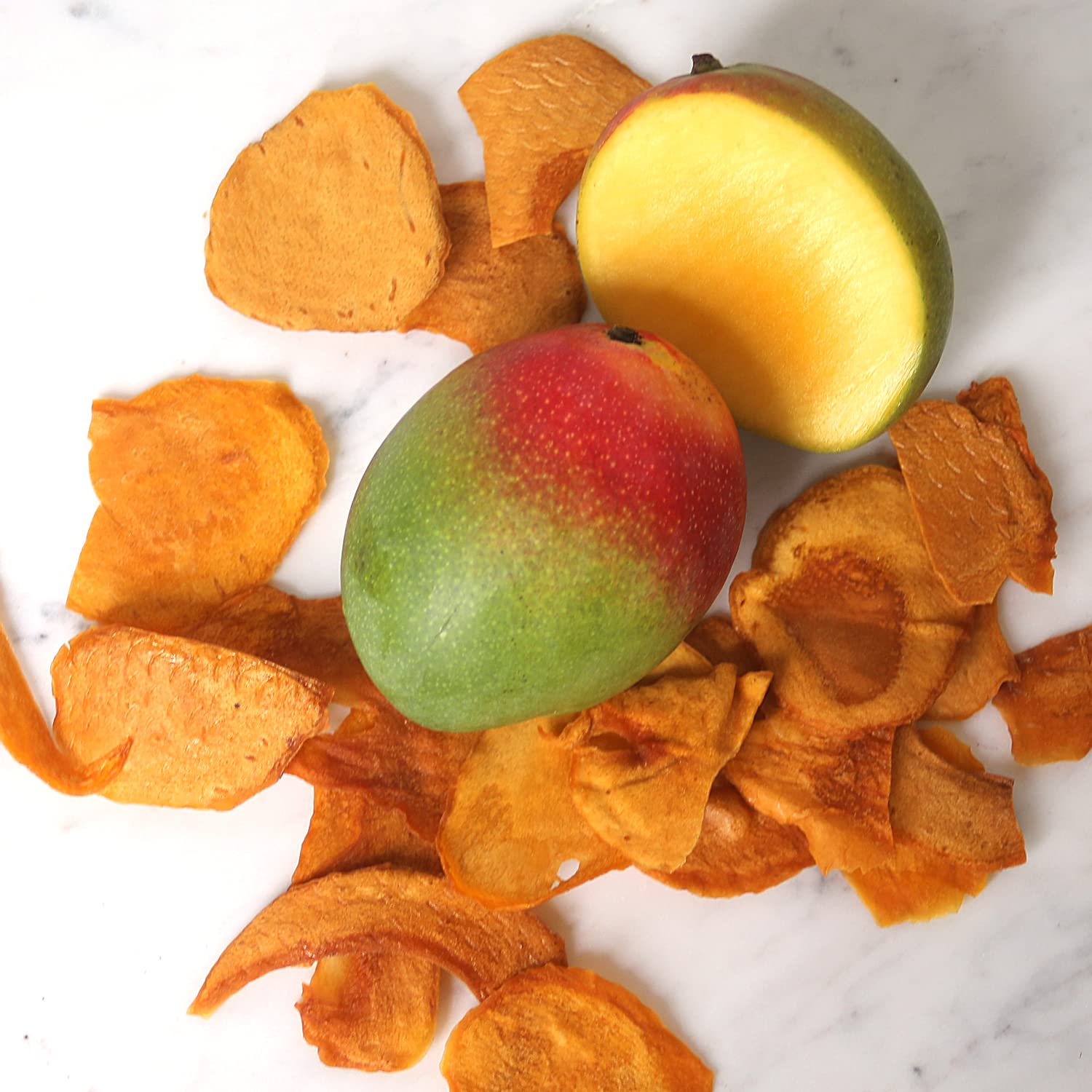 Sisters Fruit Company, Mango Chips, All-Natural, No Preservatives, Fat-Free (Contains SIX 2.25 OZ. Bags)