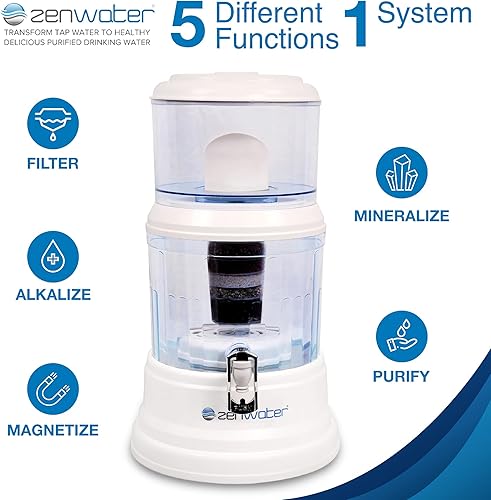 Miniatura 3 de Sistema de filtración y purificación para mesada de Zen Water Systems, Blanco crudo