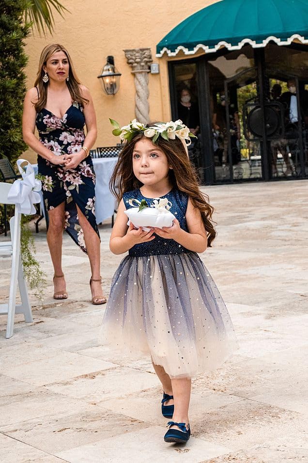 Glamulice Princess Sparkle Tulle Dress Little/Big Girls A Line Bridesmaid Wedding Birthday Party Pageant Tutu Dresses - Image 5