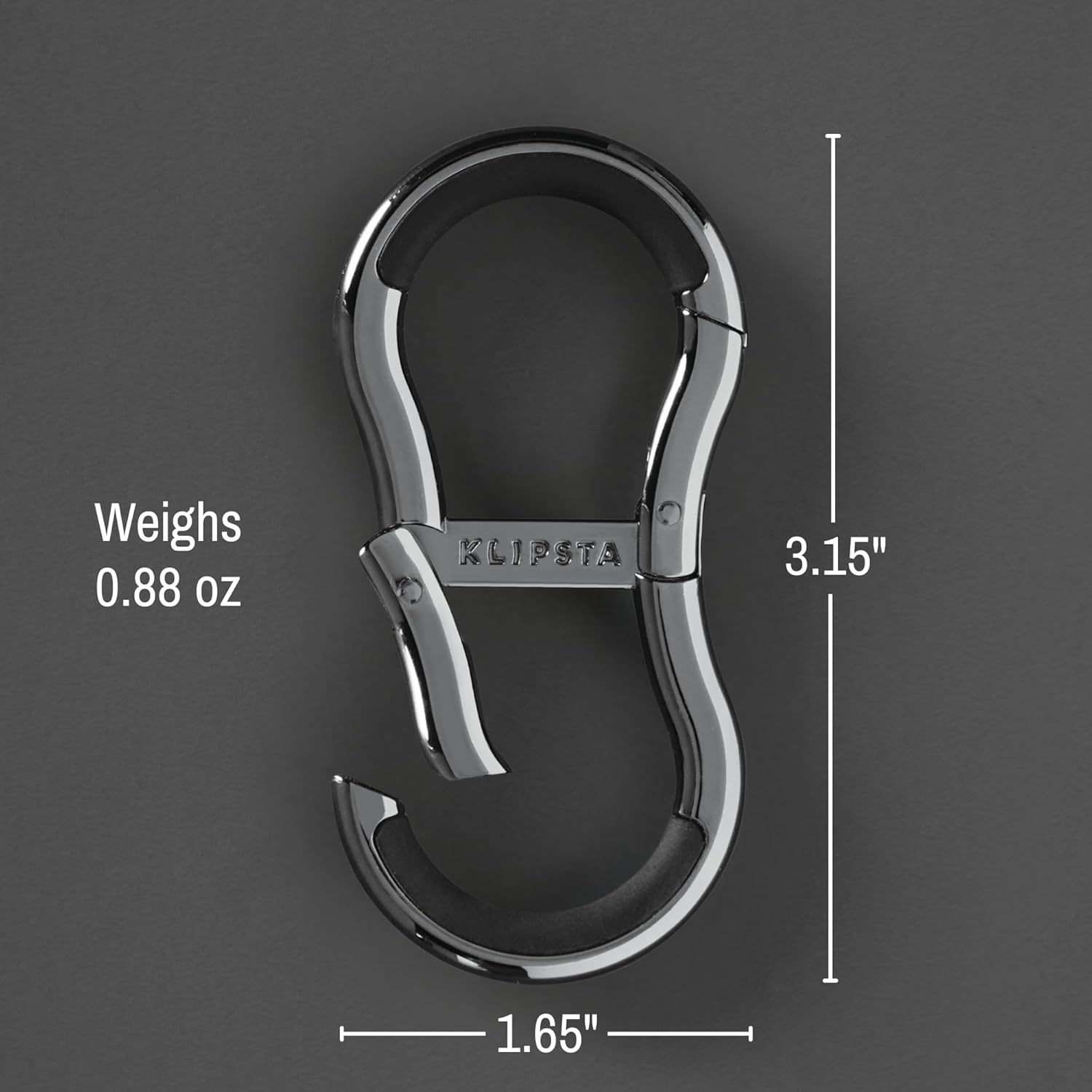 LINK Connector Clip. Women’s Keychain Clip, Fashion Carabiner for Purses & Tote Bags. 2 Secure Hooks, Holds 22lbs