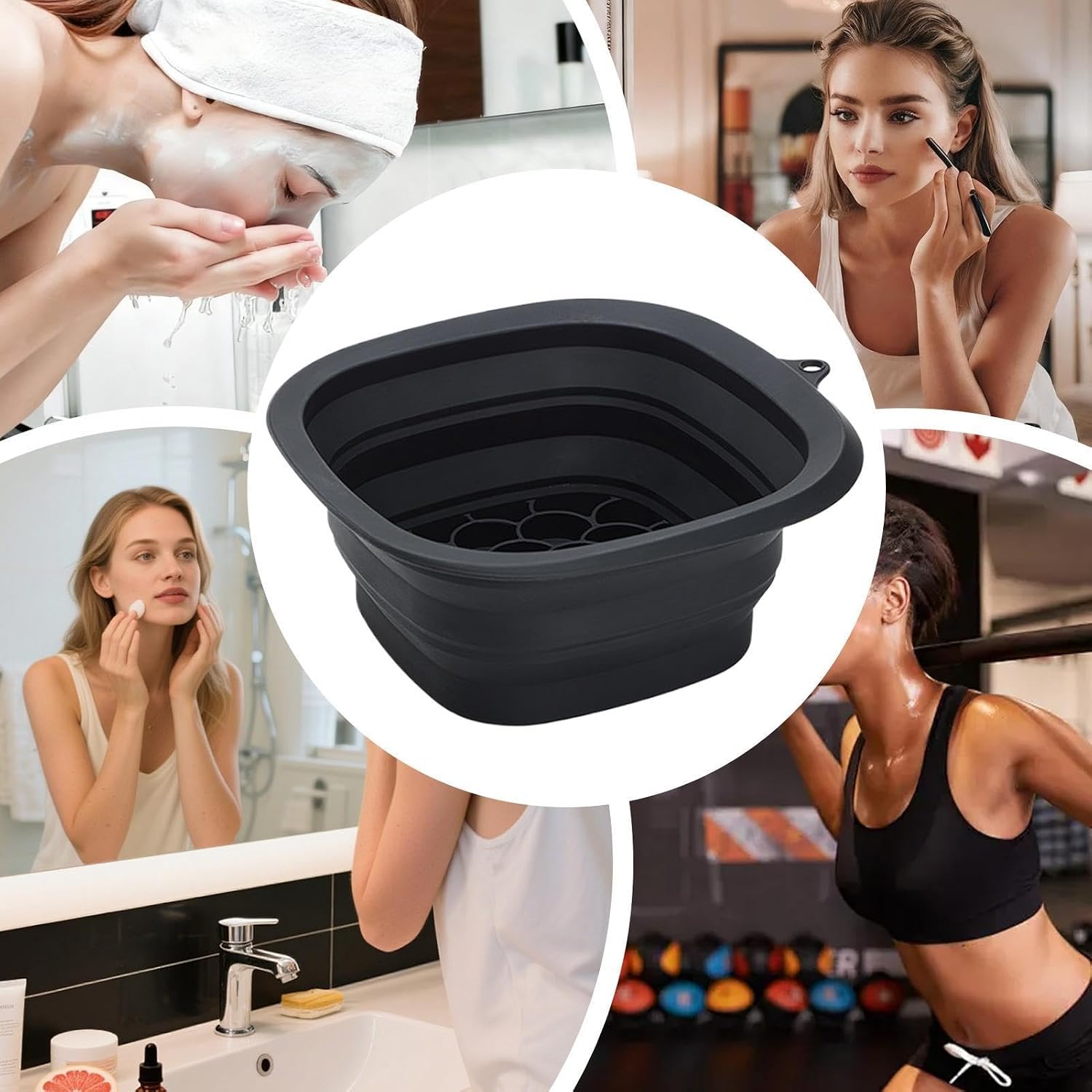 Ice Face Bowl - Portable Skincare Basin, Foldable Facial Cooling Tool image 5