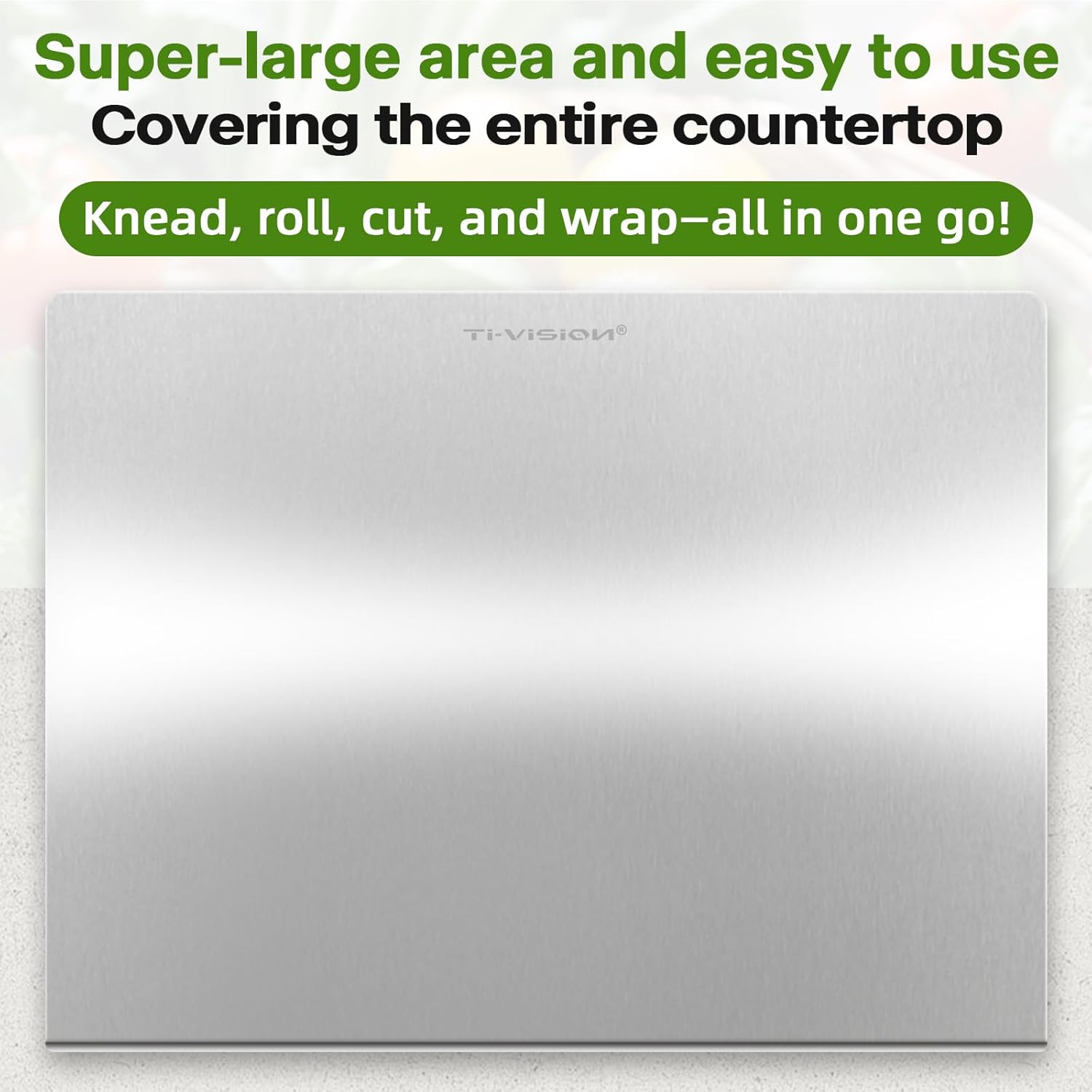 Pure Titanium Cutting Board with Lip - 100% Food-Grade Metal Chopping Board for Kitchen - Non-Porous, Easy to Clean, Dishwasher Safe (Small)