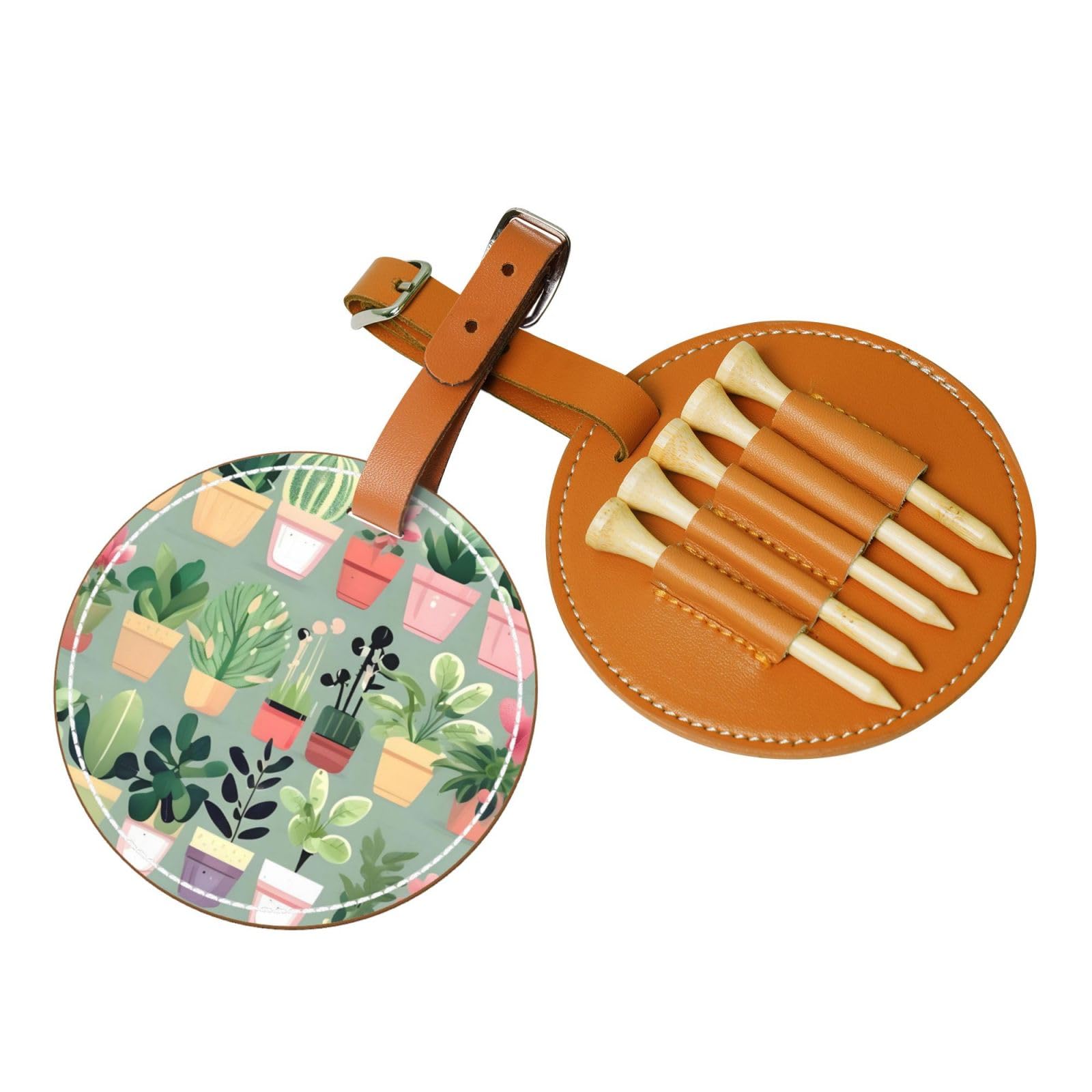 Bonsai plant Printed Golf Tee Storage Bag - Portable Storage, Easily Organize Tees