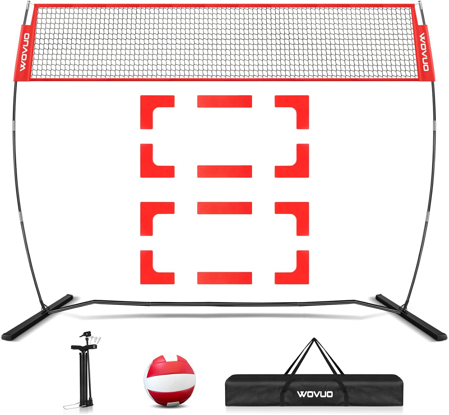 6x4 ft Kids Soccer Goals for Backyard Set of 2 with Soccer Target, Ball, Cones, 7x7 ft Baseball Net for Batting Pitching Hitting with Strike Zone, Baseball Tee, Ball Caddy, Softball Batting Net Baseba