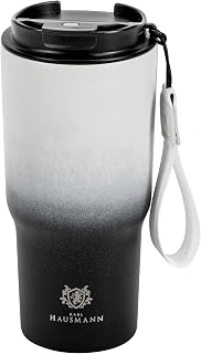 KARL HAUSMANN Kubek Termiczny 560 ml Szczelny, Czarno-Biały