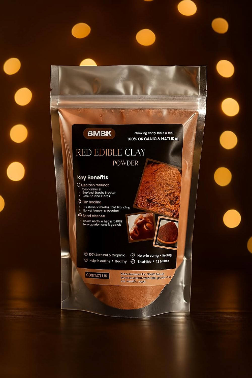 Red Clay,Edible Clay Chunks, Natural Clay,Organic Clay,Clay Mask,Natural Mud Mask,7OZ (200GM)