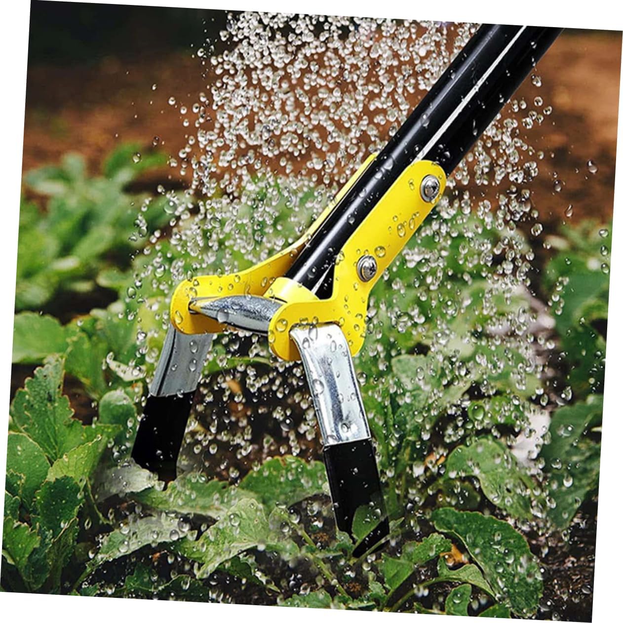 Mipcase 1.6m Garden Hand Hoe for Weeding Lightweight Portable Metal Tool for Digging and Soil Loosening for Gardening and Outdoor Use with Durable Design