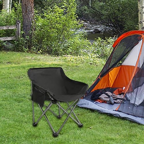 Miniatura 7 de TOOYFUL Silla de camping plegable portátil muebles ligeros para el hogar asiento de pesca al aire libre para viajes fiestas festivales y vacaciones
