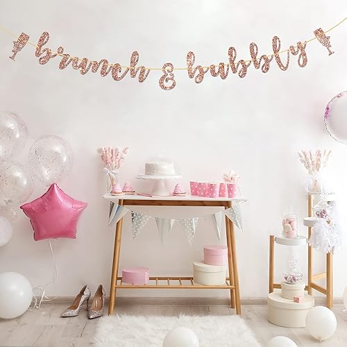 Miniatura 6 de T-minimalist Cartel de brunch & Bubbly, decoraciones de despedida de soltera, suministros de decoración de despedida de solterafiesta de boda,