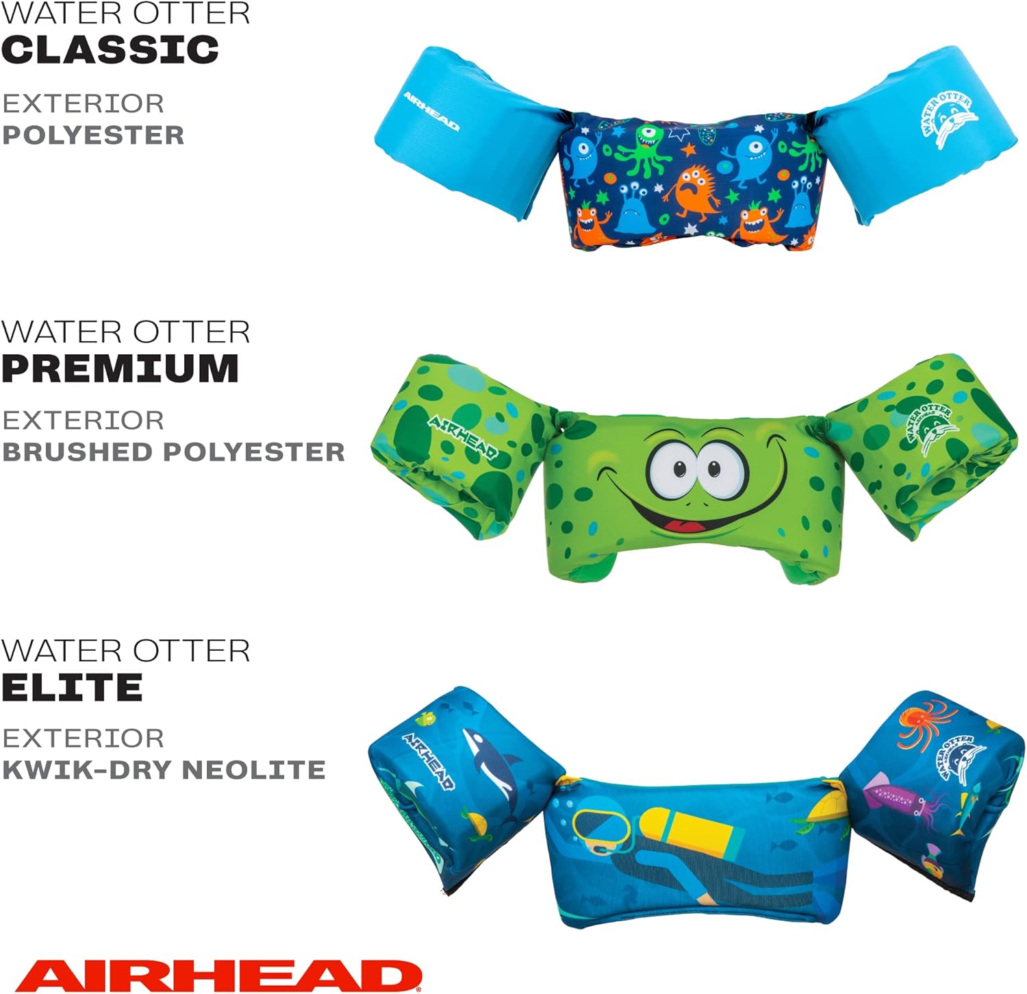 Airhead Water Otter Child Life Vest and Swim Aid, Shark, Premium : Sports & Outdoors