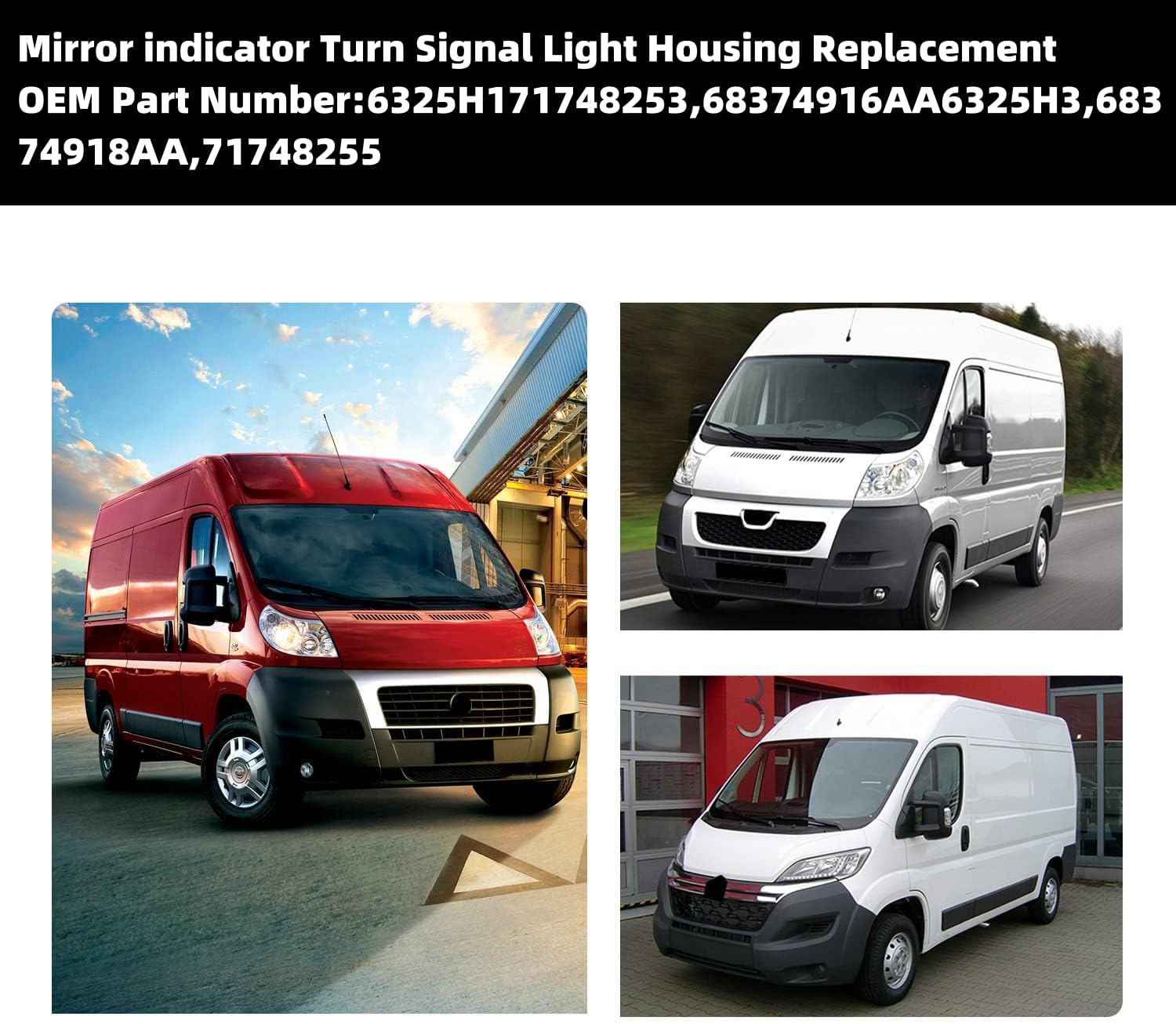 WESIGAO Blinker Turn Signal Light for Dodge Ram ProMaster 1500 2500 3500 [2014 2015 2016 2017 2018 2019 2020 2021] Mirror Indicator Light, NO Bulbs (Smoke Lens)