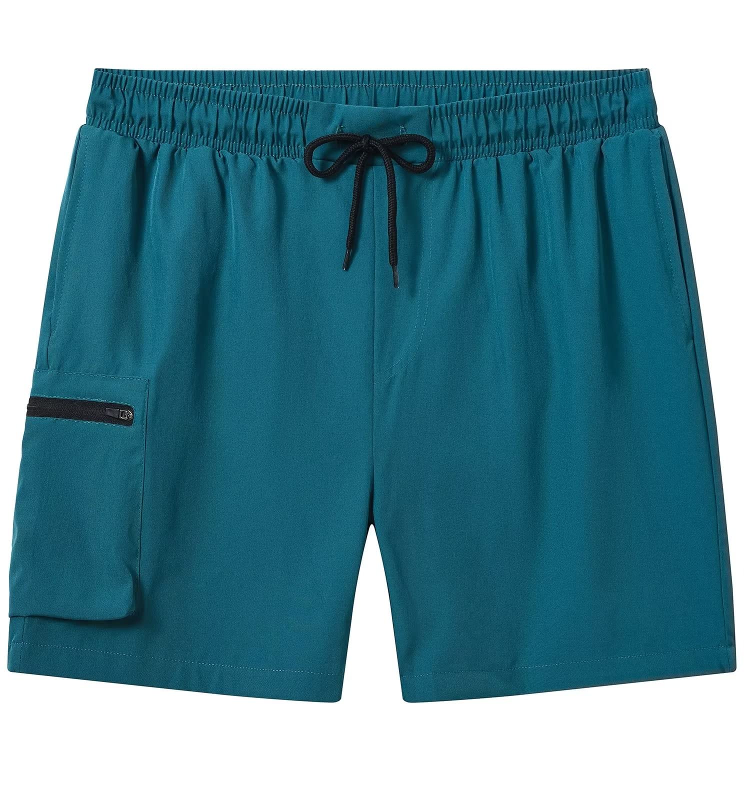 Tyhengta Men's Swim Trunks Quick Dry Beach Shorts with Zipper Pockets and Mesh Lining