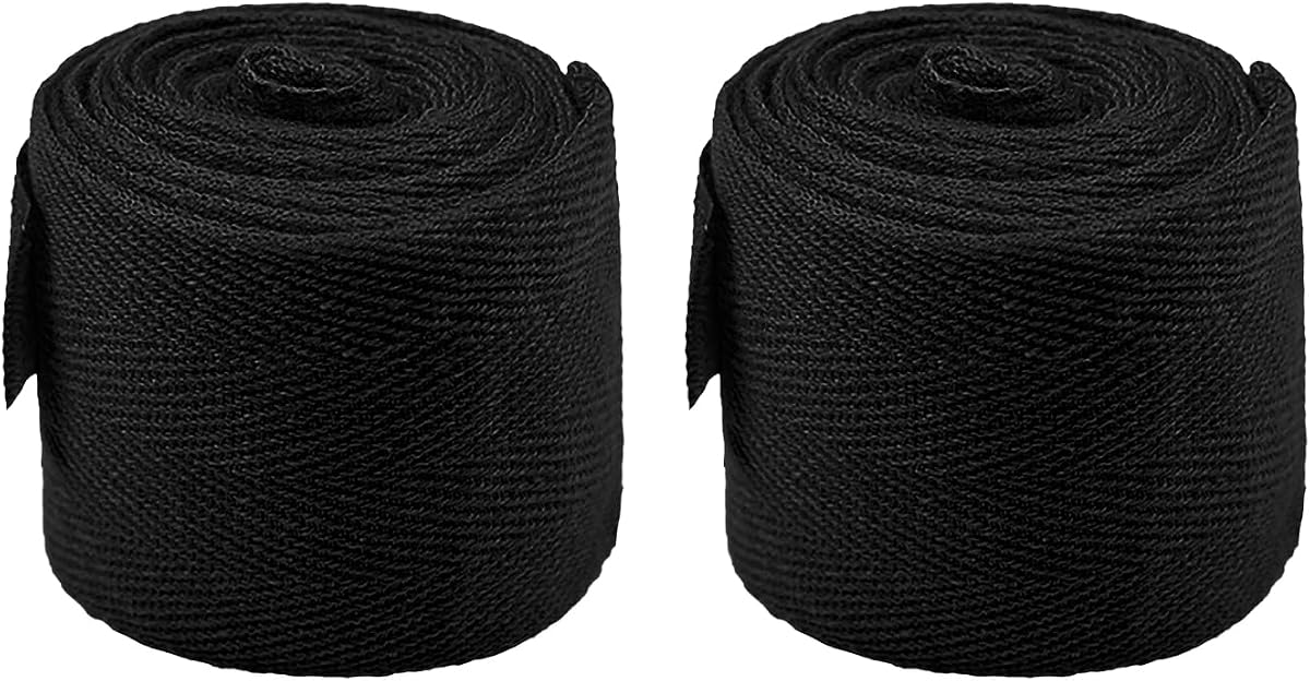 2 PCS White Hand Wraps Boxing, 138 Inch Wrist Brace Support Straps, Elastic MMA Wrist Wraps for Muay Thai, Kickboxing, Martial Arts Training & Sparring with Hook & Loop Closure
