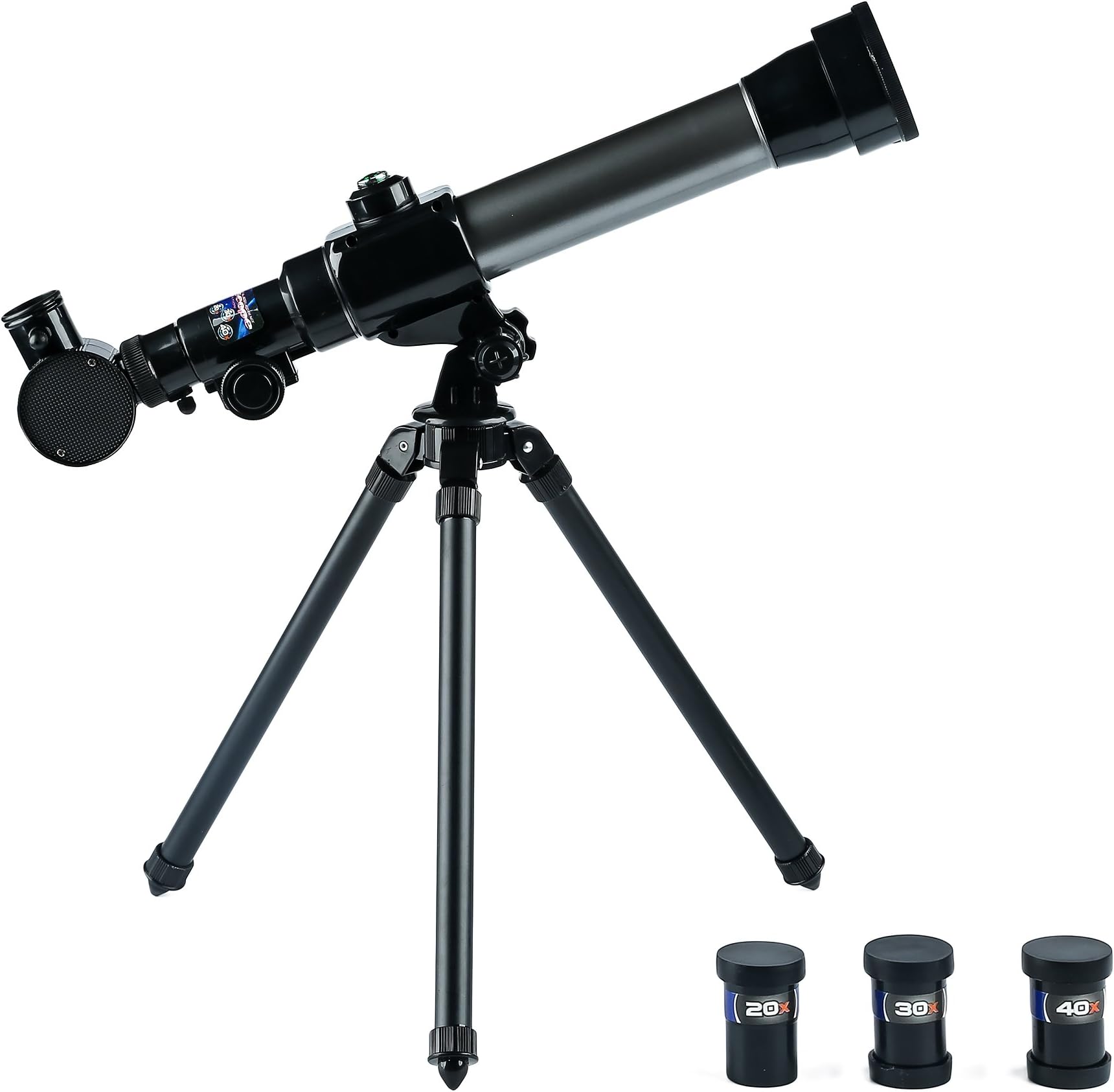 Adjustable 20/40X Astronomical Telescope Toy Educational Starter Kit w/ Tripod for Kids
