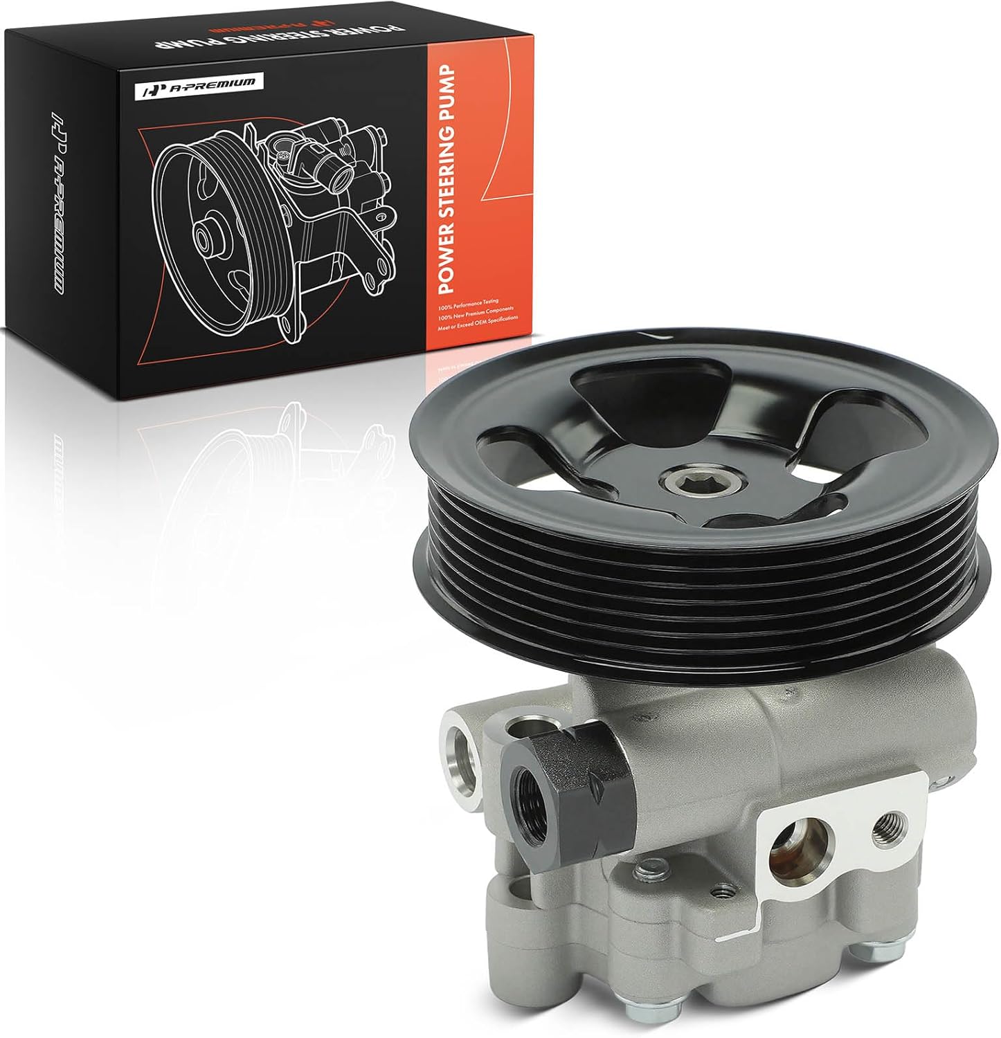 A-Premium Power Steering Pump, with Pulley, Compatible with Lexus ES350 2007-2012 & Toyota Camry 2007-2011, Avalon 2005-2012, 3.5L, Replace # 4431033170