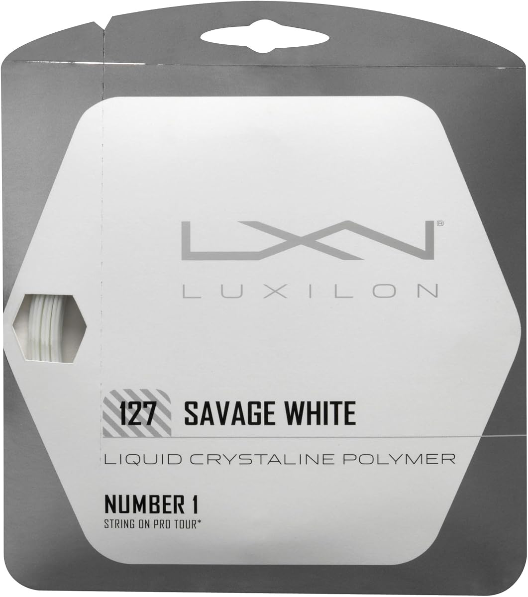 Luxilon Savage 127 Tennis String - Set, White