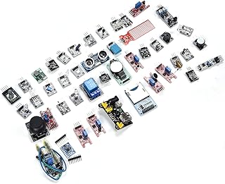 Domary 45-in-1-Sensormodul-Kit, Vielfältiges Set, Praktische Elektronische Komponenten für Anfänger, die 45 Einheiten Lernen