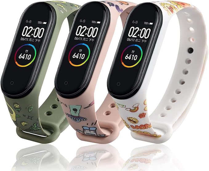 LETEASE Correas para Xiaomi Mi Band 4 Mi Band 3, Pulsera Reloj Silicona  Banda Compatible con