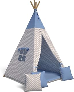 Tipi-Zelt aus Baumwolle mit Kissen