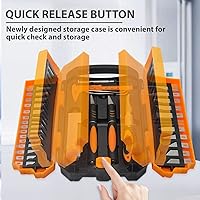 Vista 3 de MANUFORE Juego de 34 cuchillos grandes Exacto Deluxe de precisión para manualidades, incluye 3 cuchillos de manualidades con agarre de goma