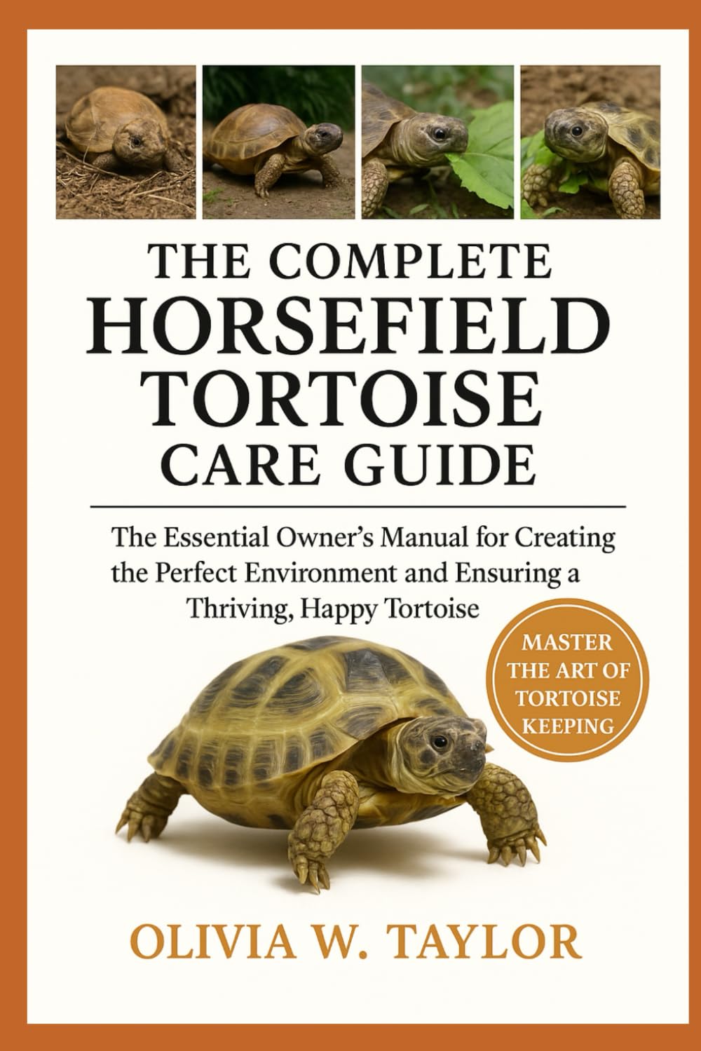 THE COMPLETE HORSEFIELD TORTOISE CARE GUIDE: The Essential Owner’s Manual for Creating the Perfect Environment and Ensuring a Thriving, Happy Tortoise