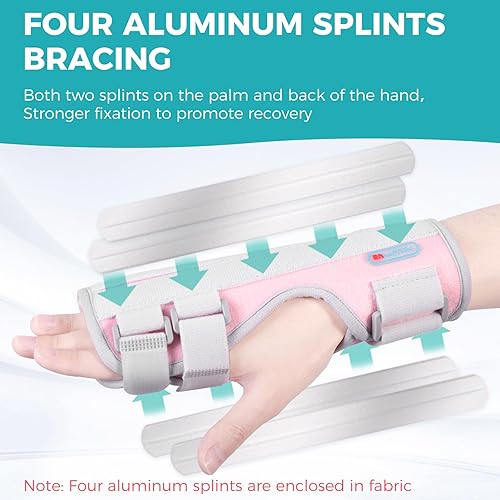 Miniatura 5 de Férula de dedo de gatillo, soporte de mano con soporte para el dedo, soporte de mano ajustable derecha o izquierda, enderezamiento para dedo en
