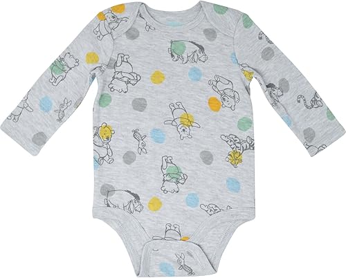 Miniatura 5 de Disney Paquete de 3 mamelucos de Minnie Mouse de Mickey Mouse de Rey León, Winnie the Pooh, para bebé recién nacido a bebé