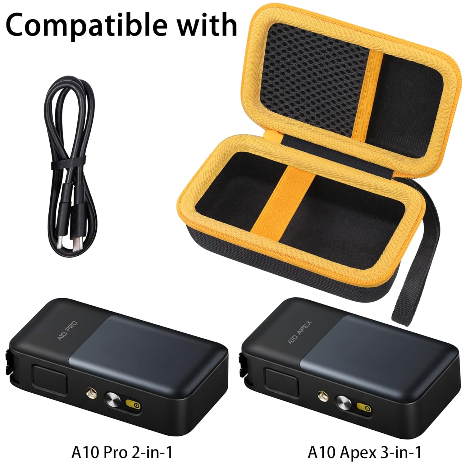 Aenllosi for Fanttik A10 Apex 3-in-1/A10 Pro 2-in-1 Digital Laser Tape Measure Hard Case, Fanttik Measuring Tape Organizer (Case Only)