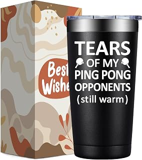Ping Pong Gifts for Men Women - Christmas Birthday Gifts for Ping Pong Lovers - Pingpong Accessories - 20oz Tumbler