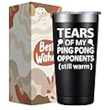 DOEARTE Ping Pong Gifts for Men Women - Christmas Birthday Gifts for Ping Pong Lovers - Pingpong Accessories - 20oz Tumbler