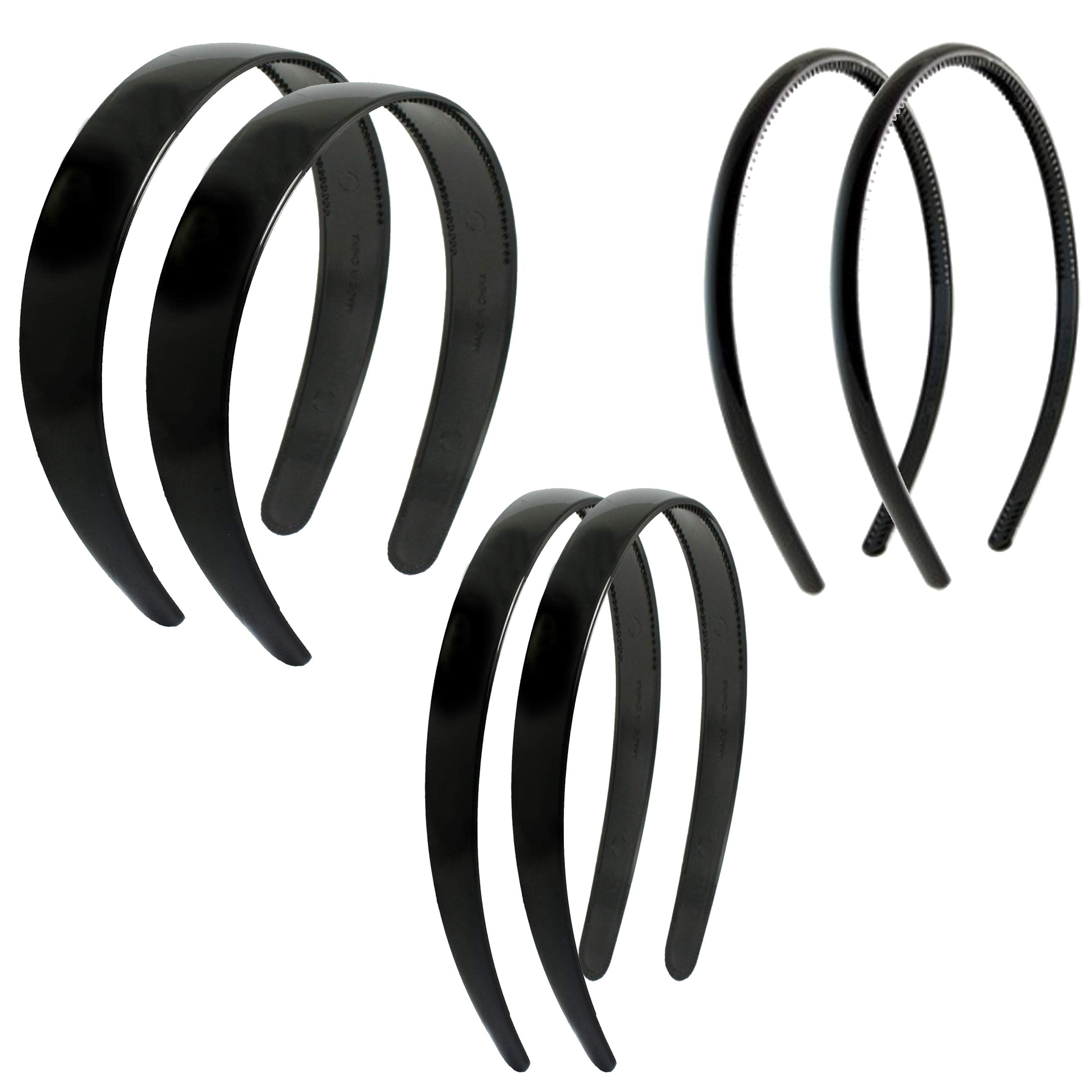 HP HIGH PROFILE Everyday Use Black Plain Plastic Headband With Teeth Combo Set 2 Wide, 2 Sleek And 2 Super Sleek Hairbands For Women and Girls - Set of 6 (B08GJQ5GVK) Amazon Price History, Amazon Price Tracker