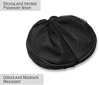 Vista 3 de BATTOO Cesta de lavandería plegable de malla fuerte de lujo tipo pop-up con bolsillo lateral para cuarto de lavandería, baño, habitación de niños