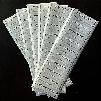 120pcs Total Transfer Tamper Evident Security Warranty Void Seals/Stickers High Security Tamper for Reusable Package(1 x 3.35Inches,White)