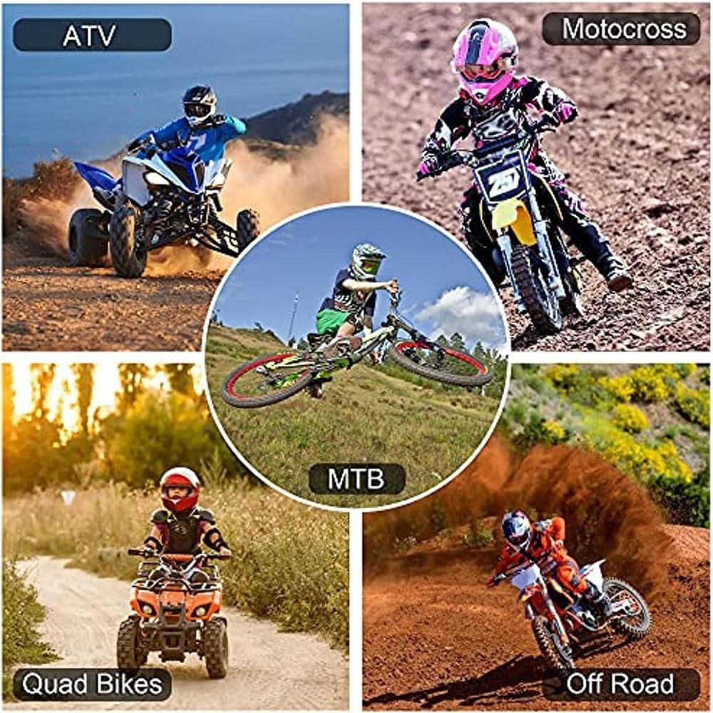 Casque de Motocross pour Adulte, Homologué Dot, pour Jeunes, Tout-Terrain, pour VTT, BMX, MX, VTT, avec Lunettes, Gants Et Masque