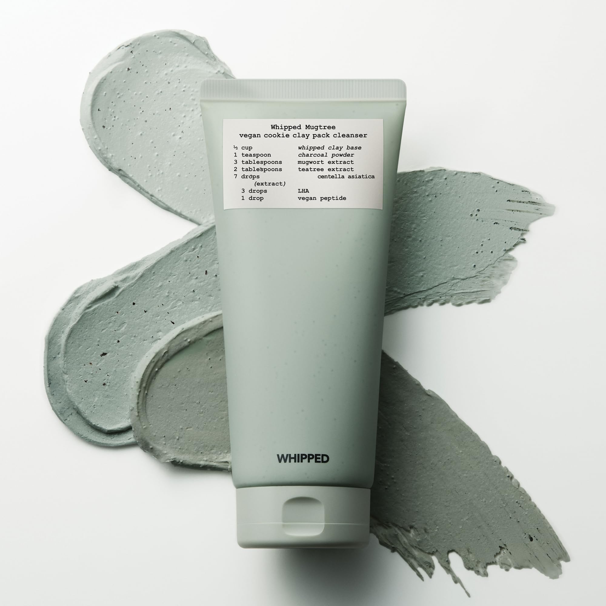 Whipped Semo Company Detergente viso con argilla e carbone vegetale frullati per punti neri e pori: un detergente viso vegano per una pulizia profonda ed esfoliante, in stile coreano che funziona