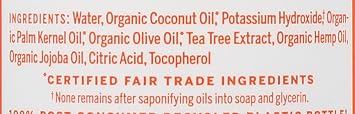 Dr. Bronner's Pure-Castile Liquid Soap with Tea Tree Scent with More than 18 Plus Uses (16-Ounces, 475 ml)