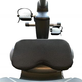 QYEW Rowing Machine Seat Cushion, Rowing Machine Seat Pad With Thicker Memory Foam, Washable Cover And Straps, For Sculling & Boats & Recumbent Stationary Bike