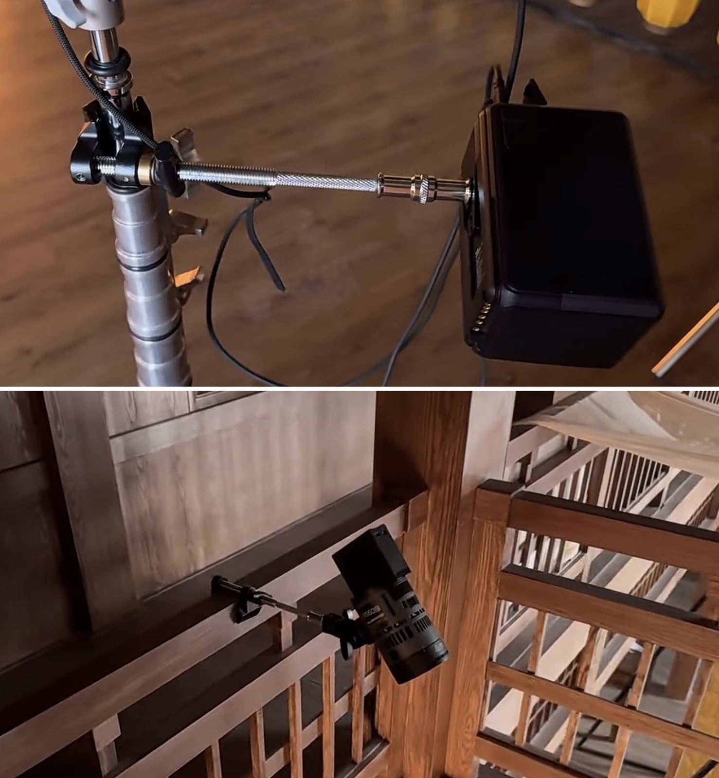 PHOCUS Schraubstock mit kleinem Ende und Griff mit 1/4 Zoll und 3/8 Zoll Gewinde für die Montage von Fotografie, Videolicht, Ringlicht, Kugelkopf, Magic Arm oder Zubehör, PH078