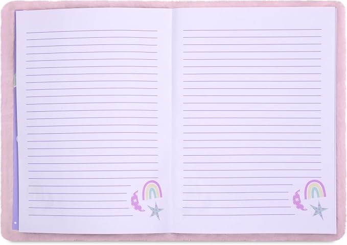 Cuaderno de peluche con lazo y llave de iscream miniatura 3