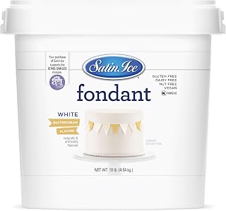 Satin Ice Fondant for Cake Decorating, White (10 Pound)