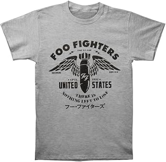 Foo Fighters Mens Nothing Left to Lose T-Shirt T Shirt, Heather Grey, Large US