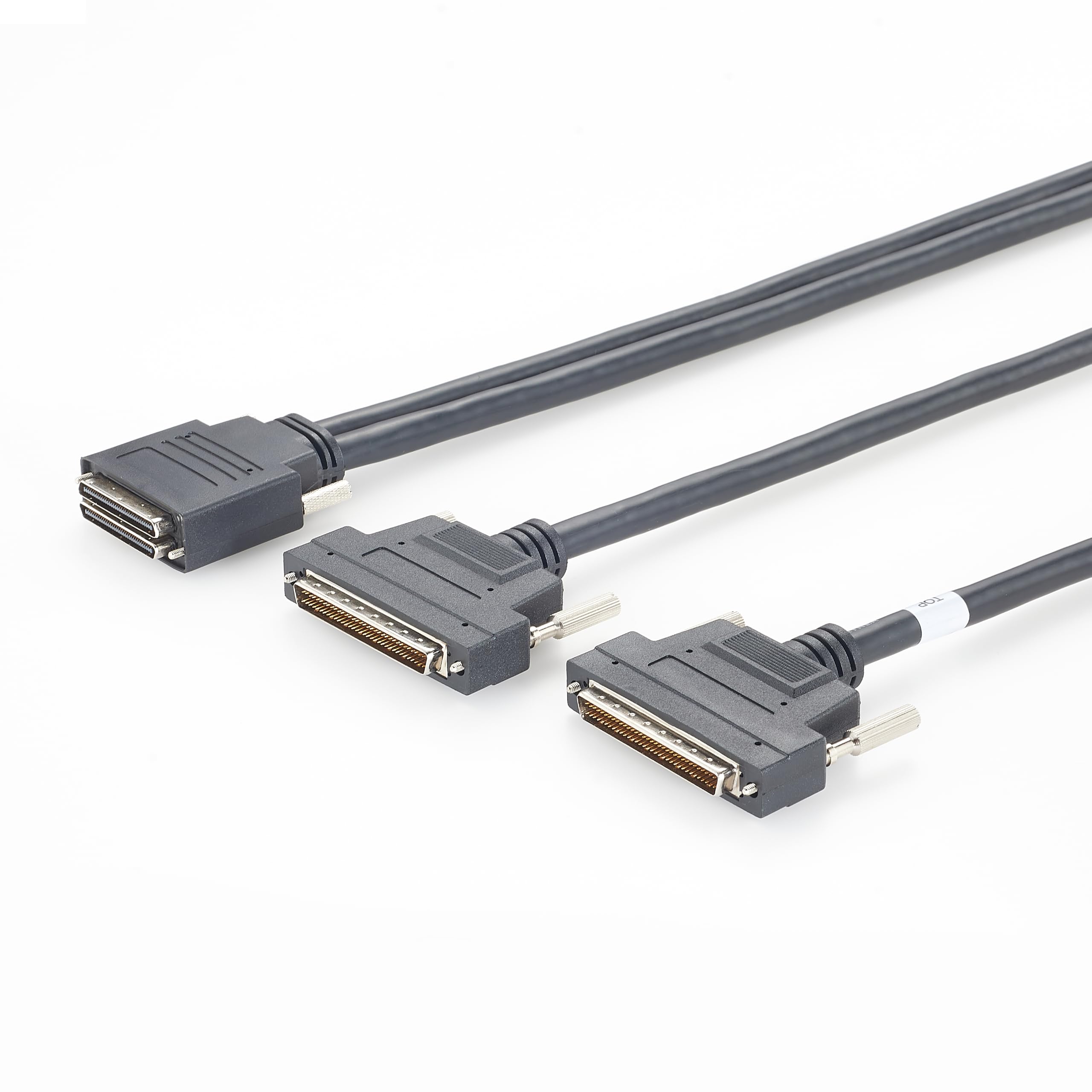 Câble mini SCSI 2S 68 broches 1,5 m mâle vers 2 câbles de données HPDB 68 broches mâle SCSI blindé UL20276 30AWG 34P pour installations industrielles, appareils de stockage et systèmes de