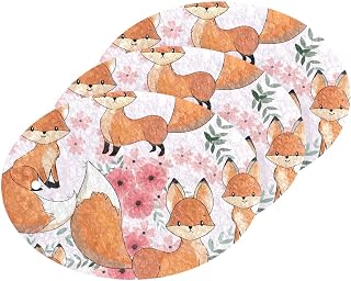 MAOBLYR Quick Absorption Household Cleaning Sponge,Double-Sided Reusable3.54x2.56In,Kitchen Tableware Multi-Purpose Cleaning 3 Sets-Cute Baby Fox