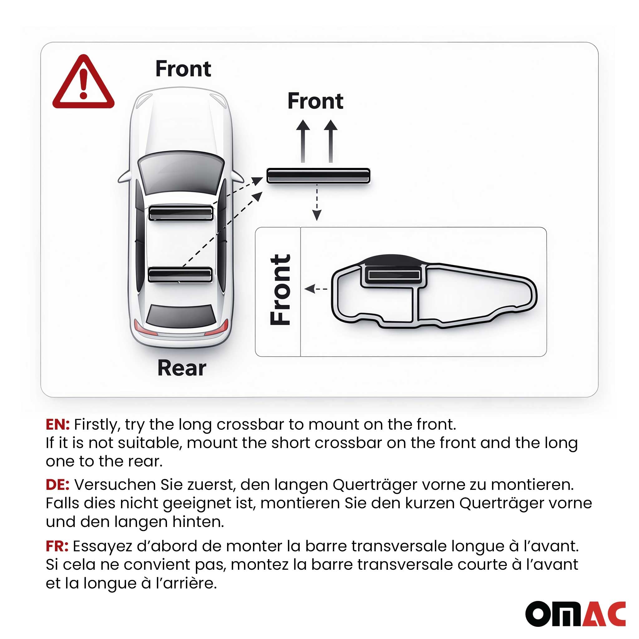 OMAC Poprzeczne Belki Bagażnika Aluminium do Ford Galaxy II 2006-2015 – City Crash – ISO/PAS 11154