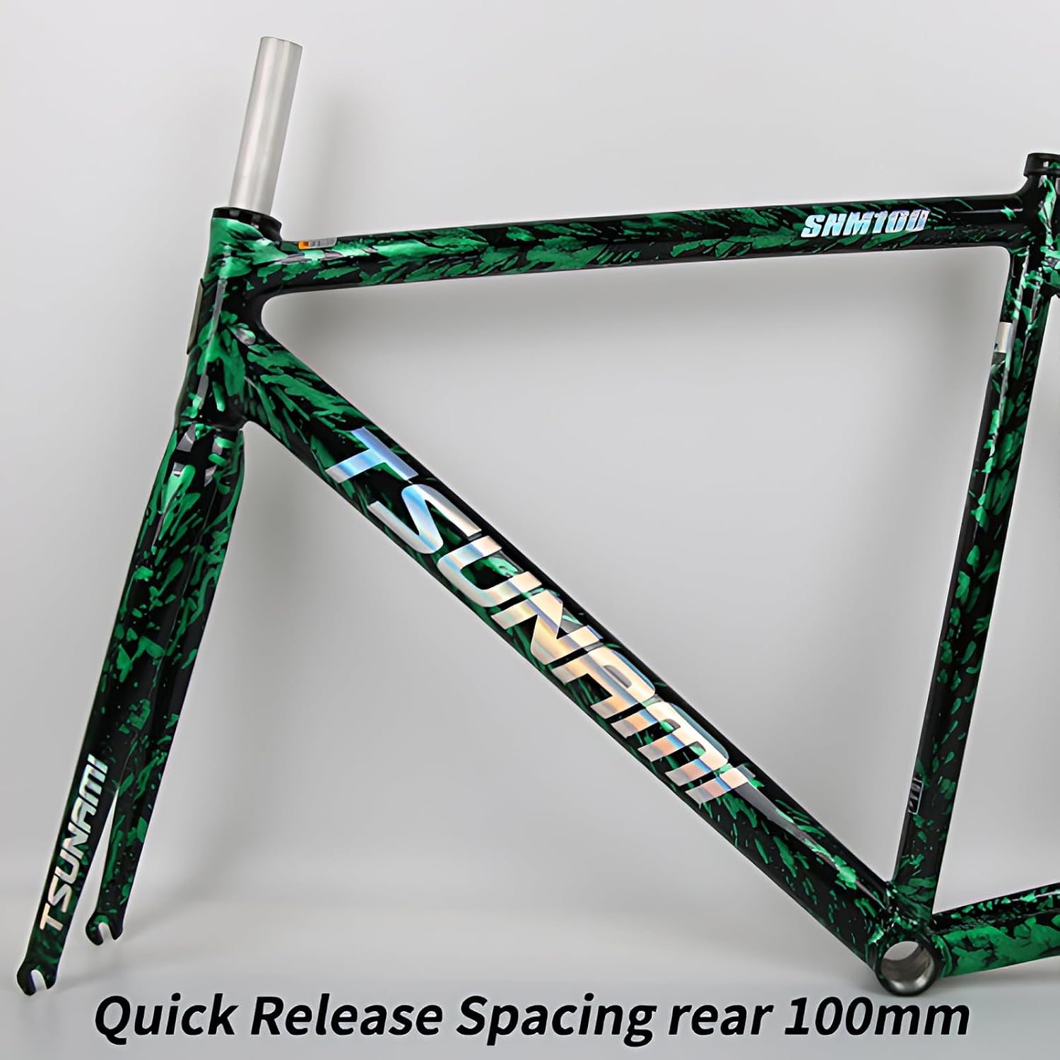700C Aluminum Alloy Fixed Gear Bike Frameset 49CM 52CM 55CM 58CM Racing Track Bike Frame C Brake Bike Frame with Fork Quick Release 100/120mm Internal Routing