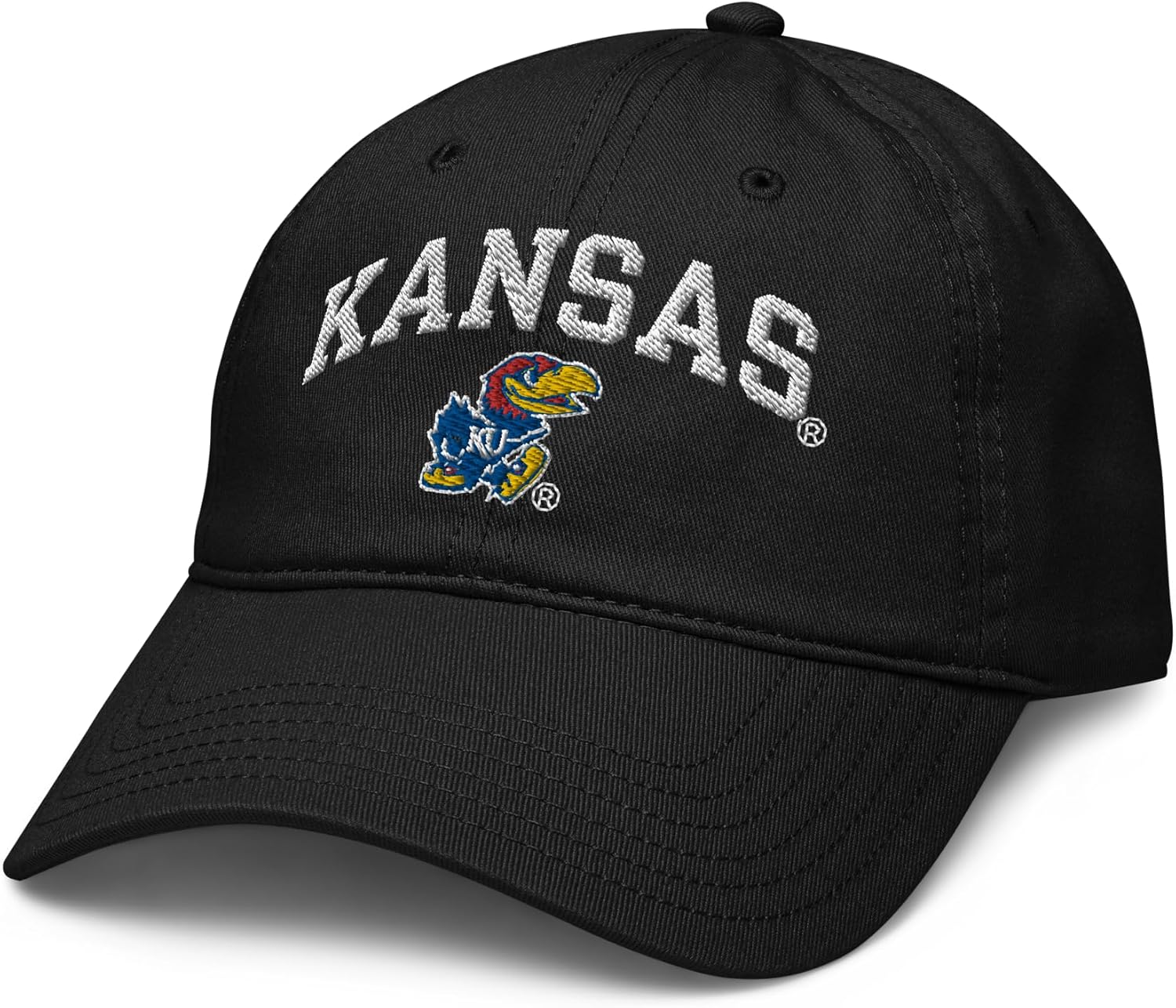 Kansas Jayhawks Arch Over Officially Licensed Adjustable Baseball Hat
