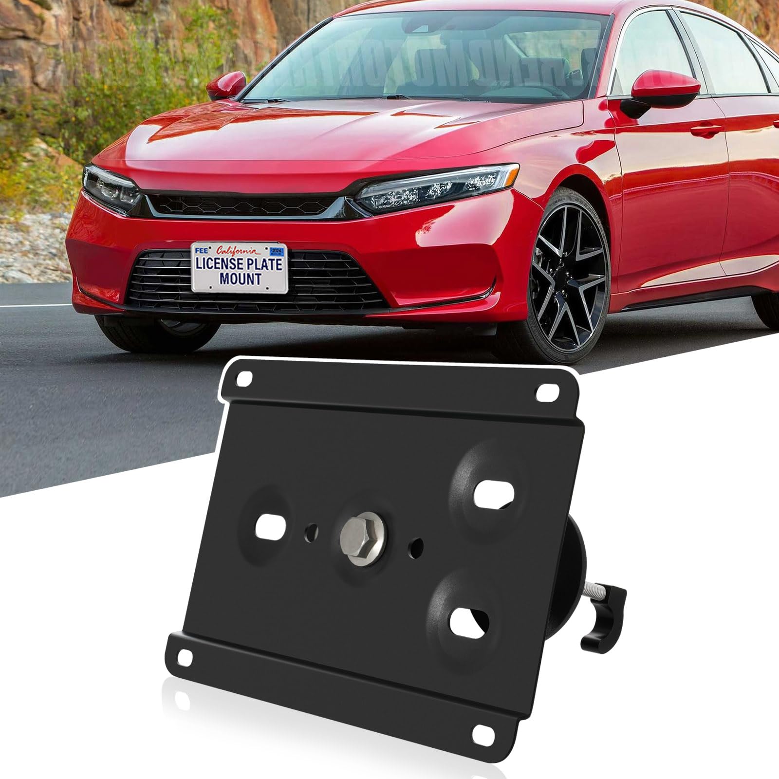 Amazon.com: No Drill Front License Frame Compatible with Honda